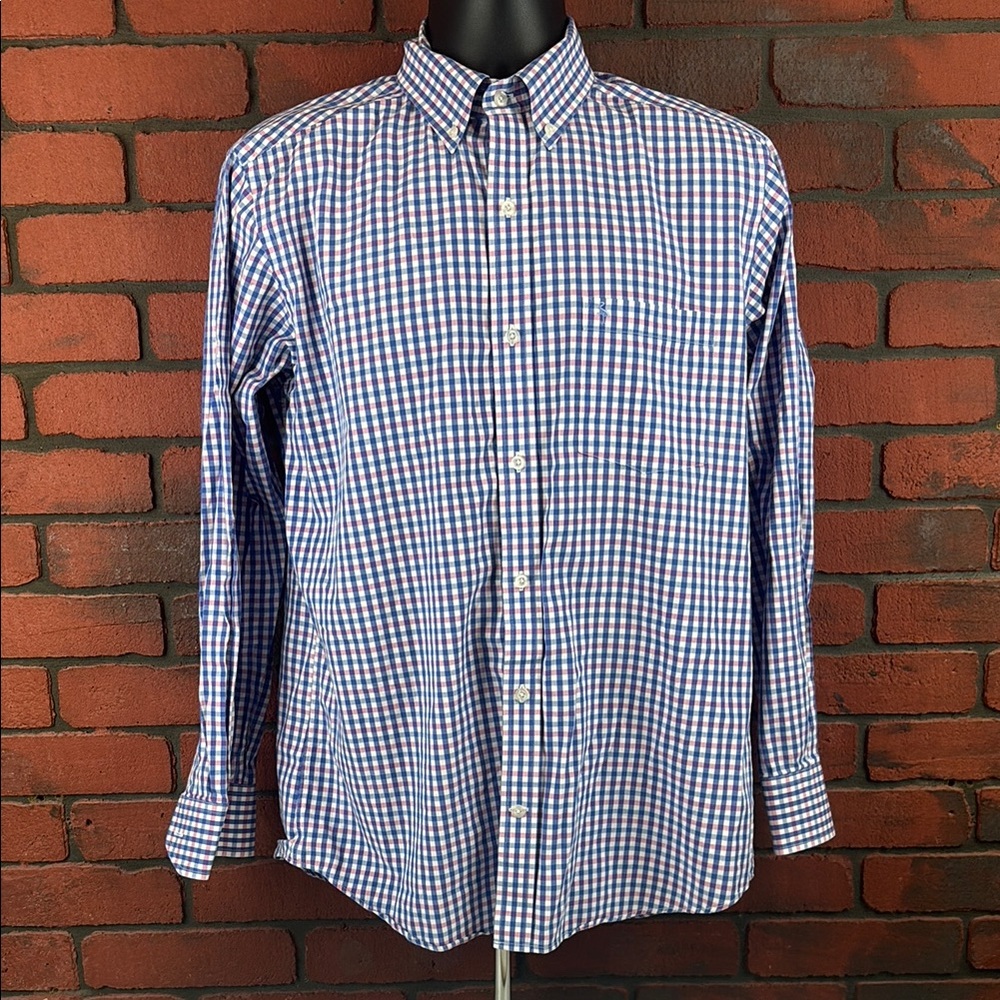 Tailorbyrd Shirt Mens Large Checkered Button Down